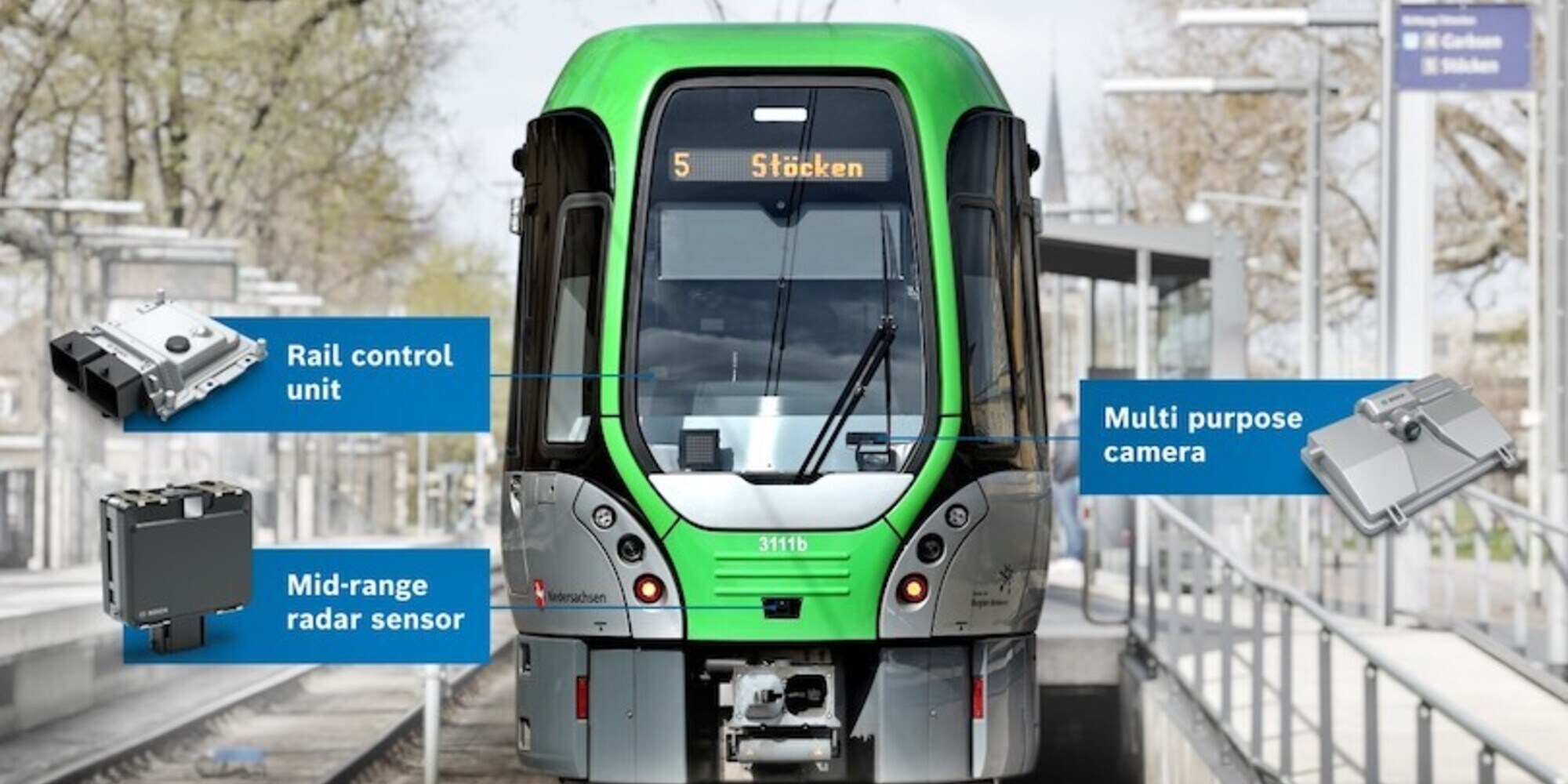Bosch, aiuto al conducente: il nuovo sistema per evitare incidenti sul tram