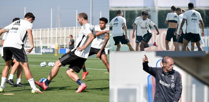 Juve verso la Sampdoria: Chiesa e Chiellini in gruppo