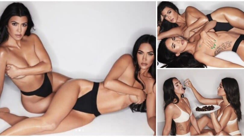 Megan Fox e Kourtney Kardashian in topless: fan in tilt