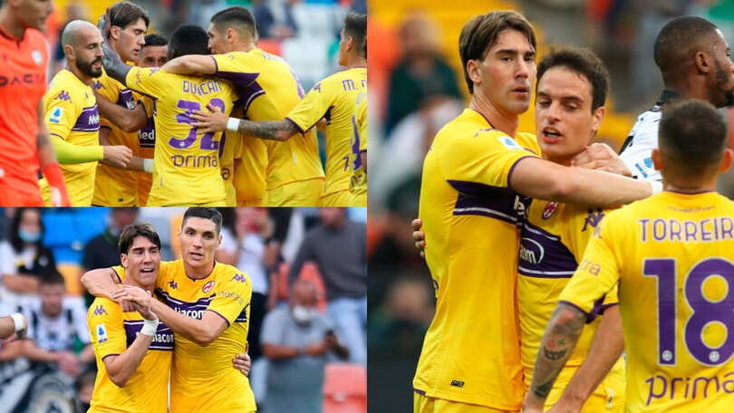 Vlahovic stende l'Udinese. La Fiorentina vince ancora in trasferta