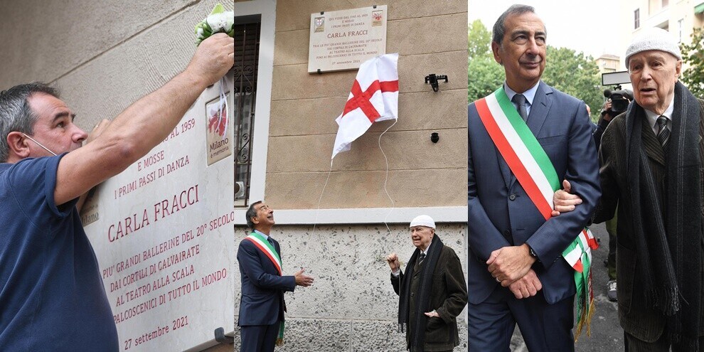 Carla Fracci, Milano le dedica una targa: la cerimonia