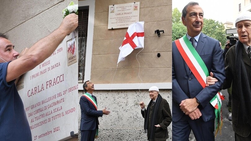 Carla Fracci, Milano le dedica una targa: la cerimonia