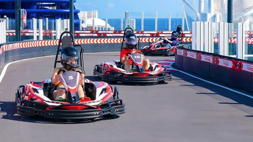 Norwegian Prima, pista da go-kart di 420 metri sulla nave