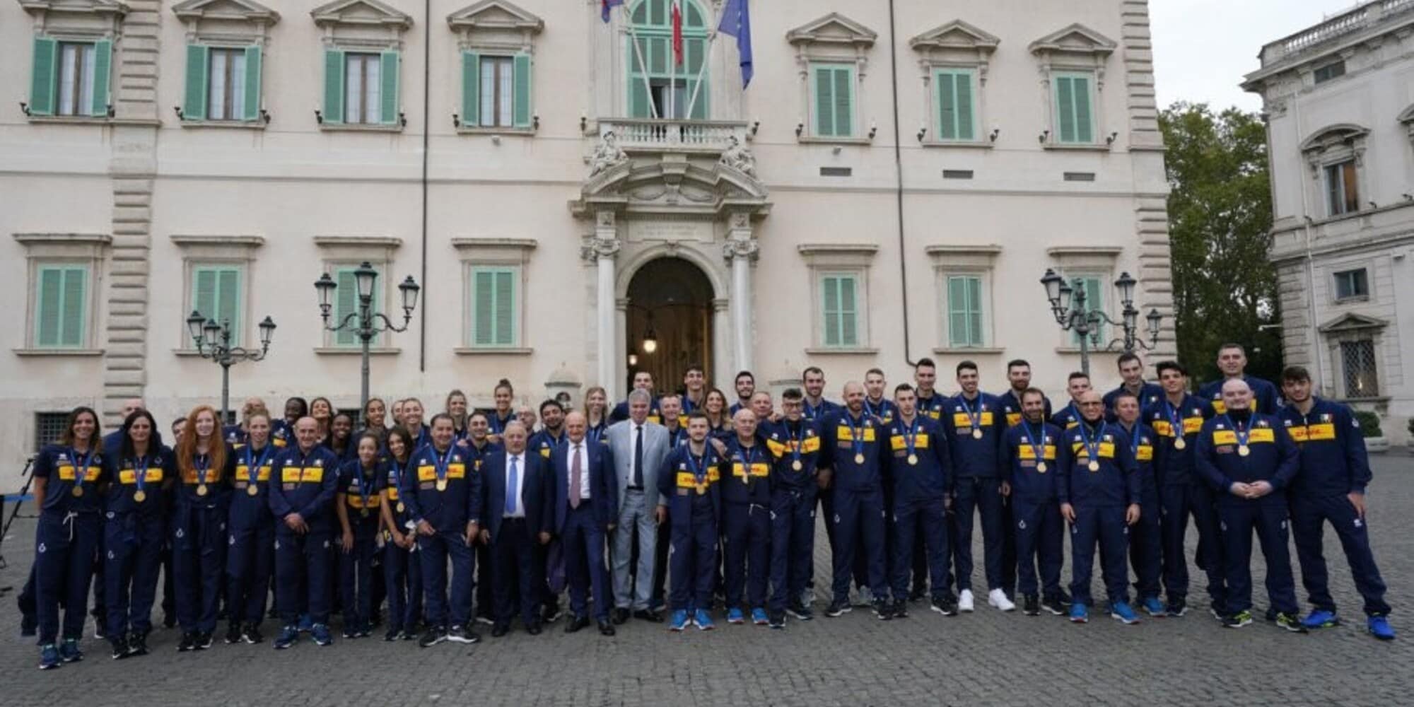 Le nazionali azzurre al Quirinale e Palazzo Chigi