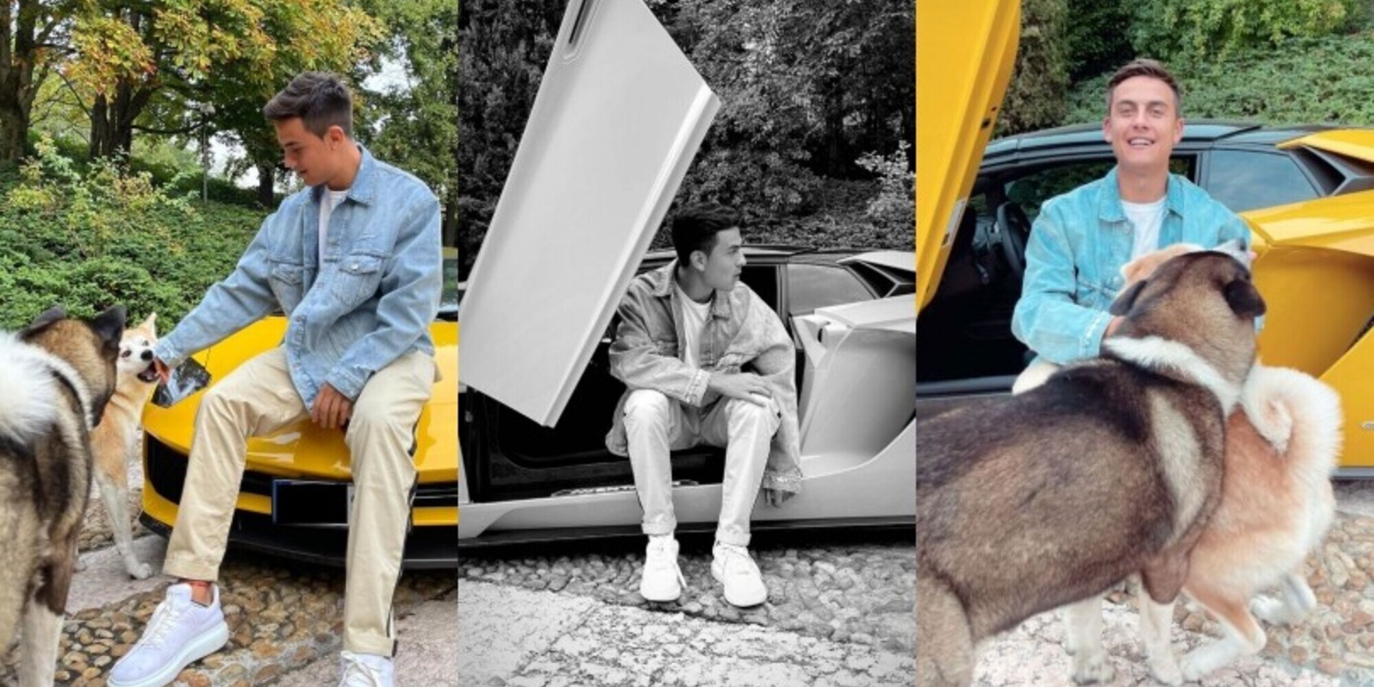 Dybala a tutto recupero: super coccole a casa tra i suoi cani e la sua Lamborghini