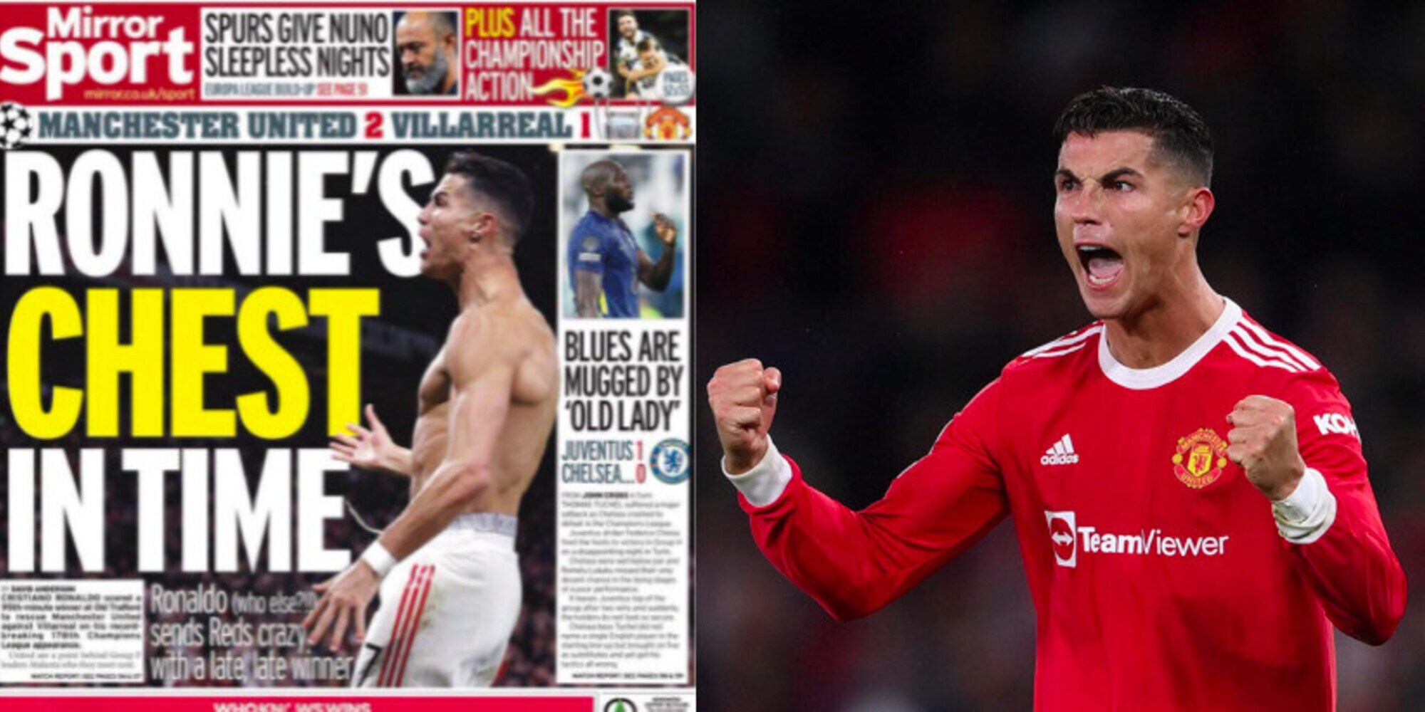 Ronaldo decisivo in Champions: prime pagine tutte per lui