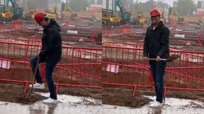 Iniziano i lavori ad Anfield: anche Klopp imbraccia la pala!