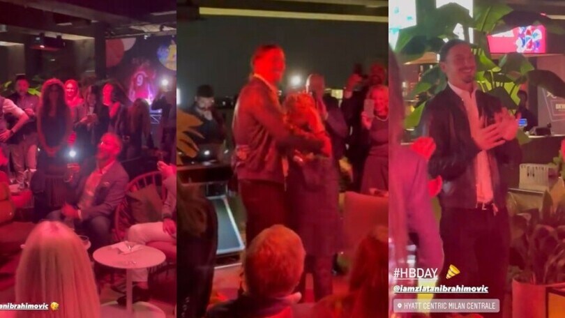 Ibra, che sorpresa! La festa sul rooftop più esclusivo di Milano