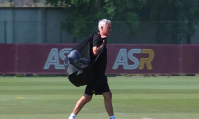 Roma, Zaniolo a parte in palestra