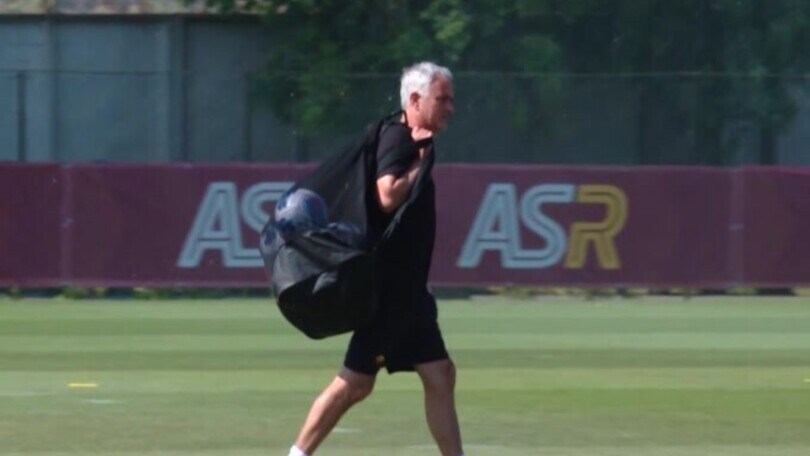 Roma, Zaniolo a parte in palestra