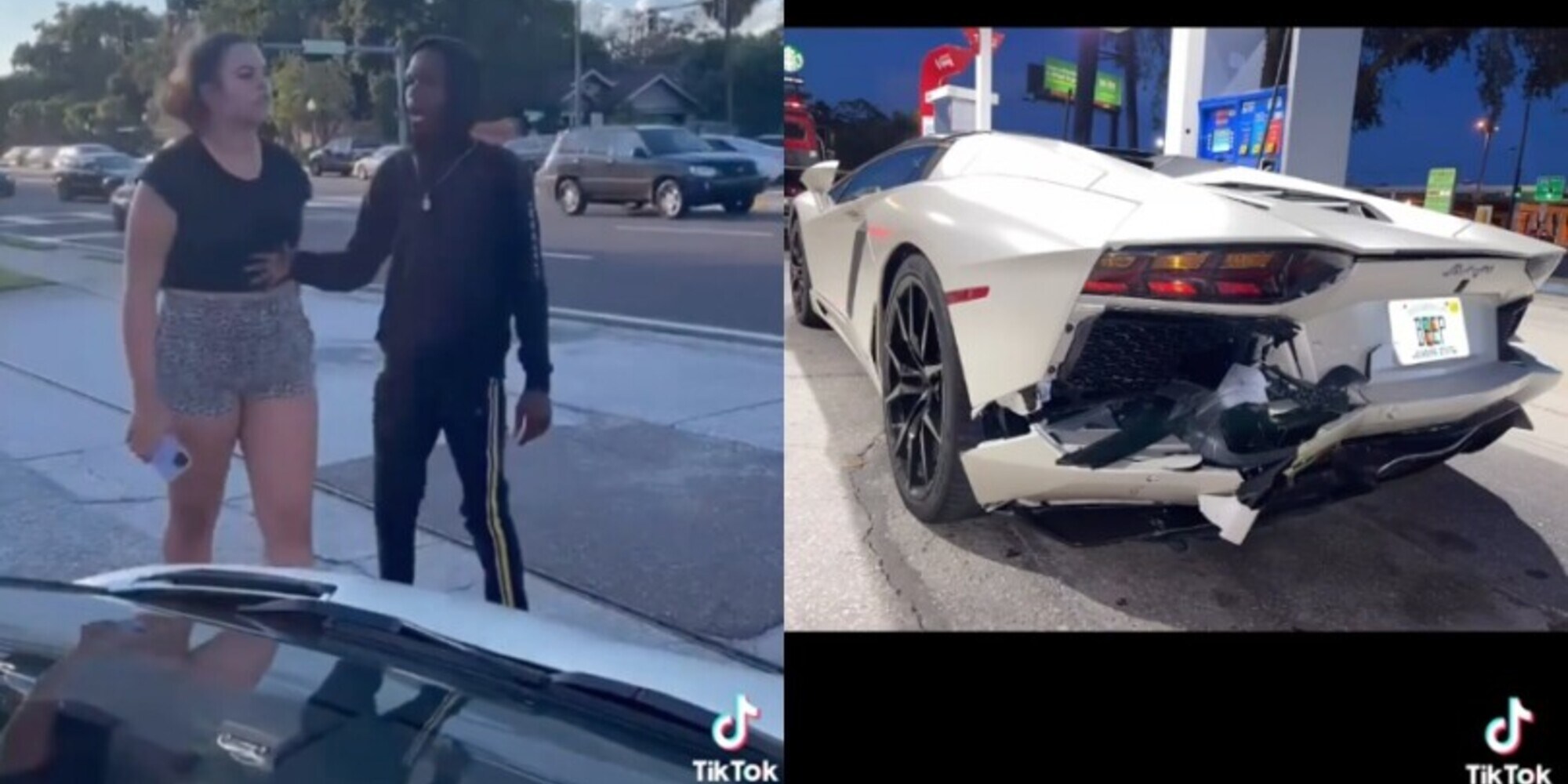 Tampona la Lamborghini e fa la vittima: la truffa finisce male!