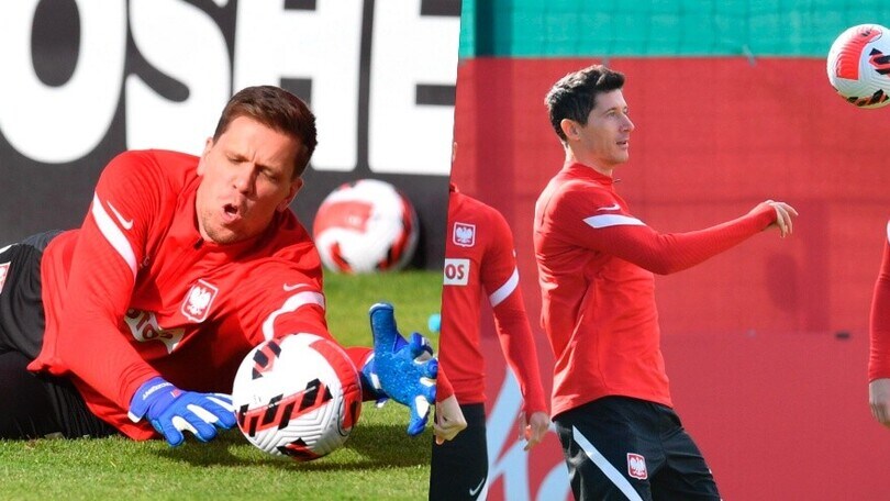 Szczesny si allena con la Polonia. Lewandowski è carico