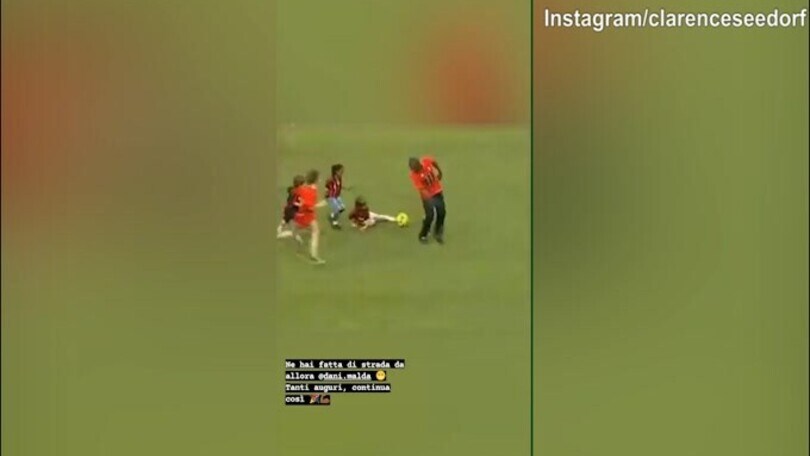 Clarence Seedorf a Daniel Maldini: "Auguri, ne hai fatta di strada"