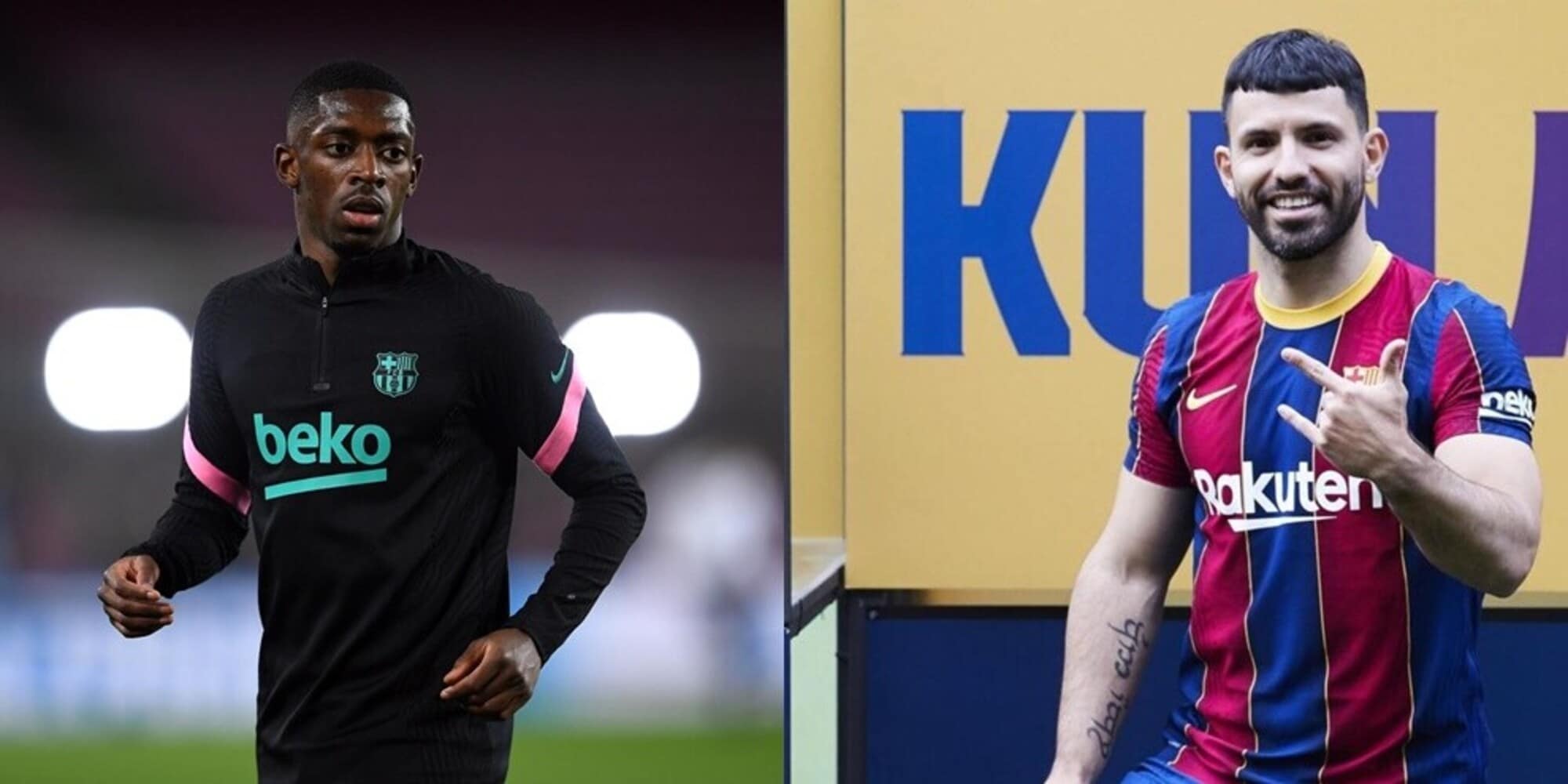 Barcellona, Koeman recupera Dembélé e Aguero