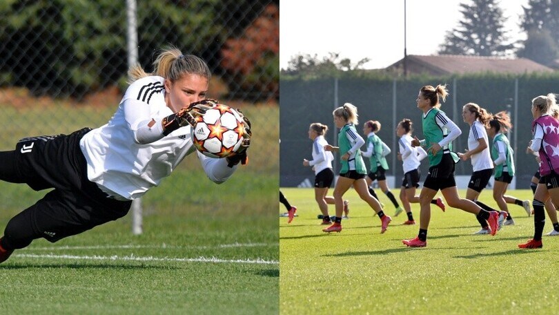 Juve femminile, allenamento vista Chelsea: Roberta Aprile vola