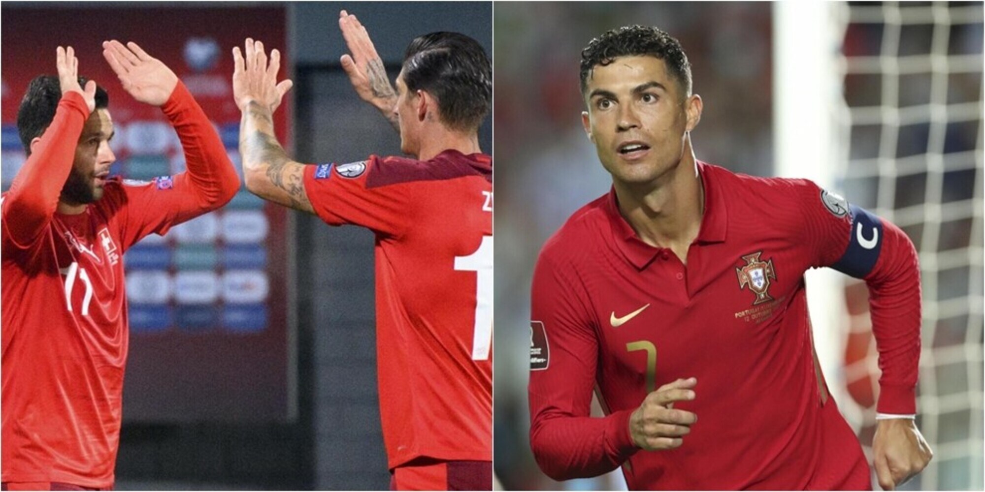 Qualificazioni Mondiali: Svizzera a pari punti con l'Italia, tripletta per Cristiano Ronaldo