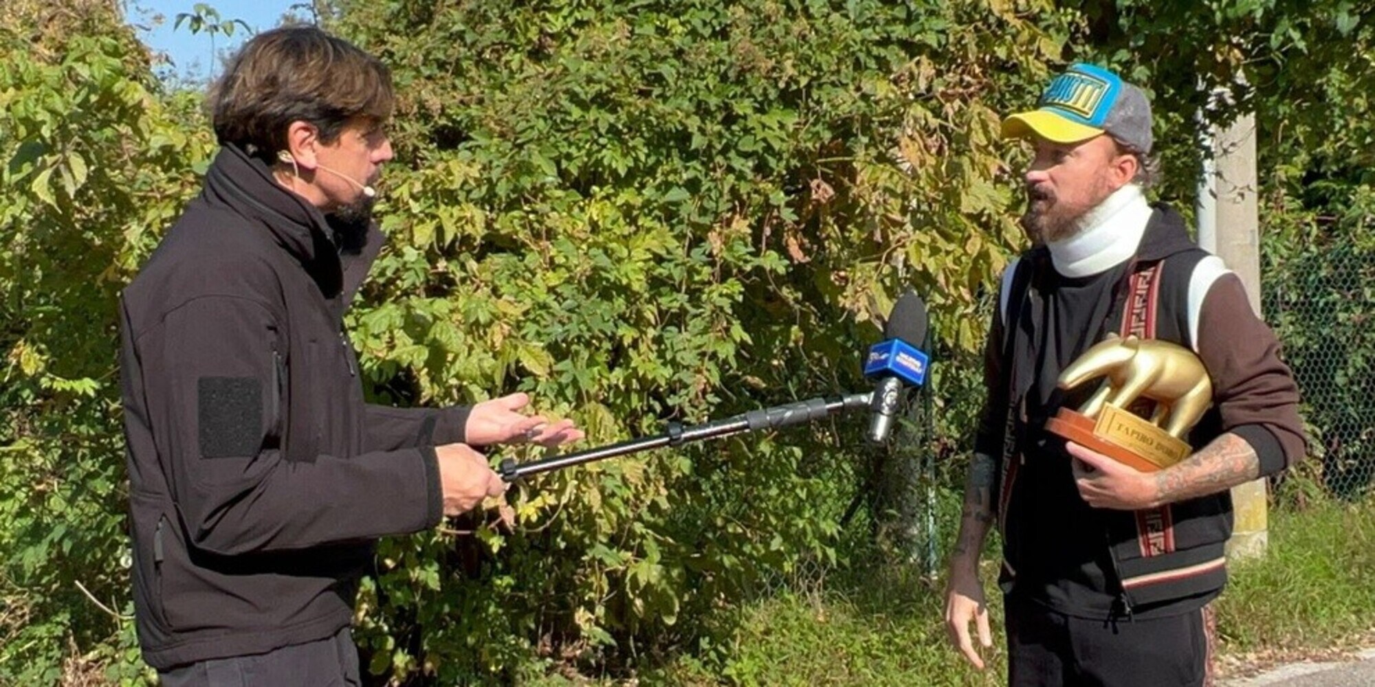 Facchinetti riceve il Tapiro d'oro: "McGregor? Gli è andato off il cervello"
