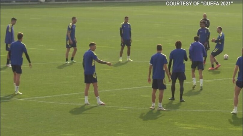 Juventus, alla "Continassa" l'allenamento pre Zenit