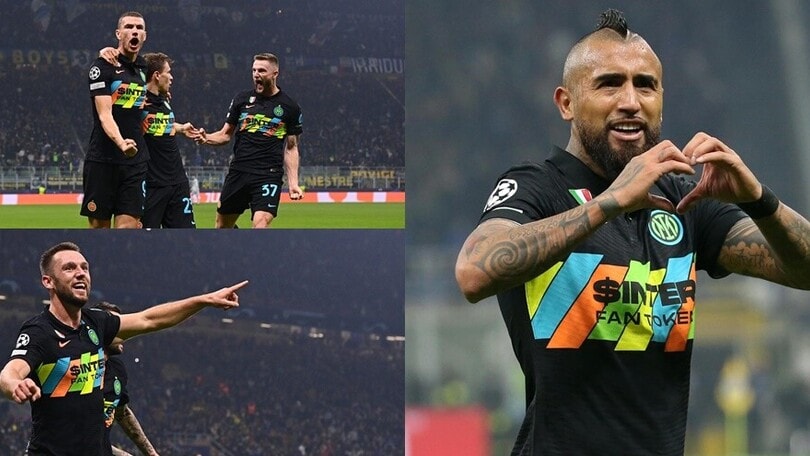 Inter, che show in Champions: Dzeko, Vidal e De Vrij stendono lo Sheriff
