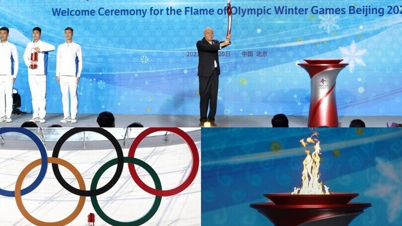 Pechino 2022, il benvenuto per la fiaccola olimpica