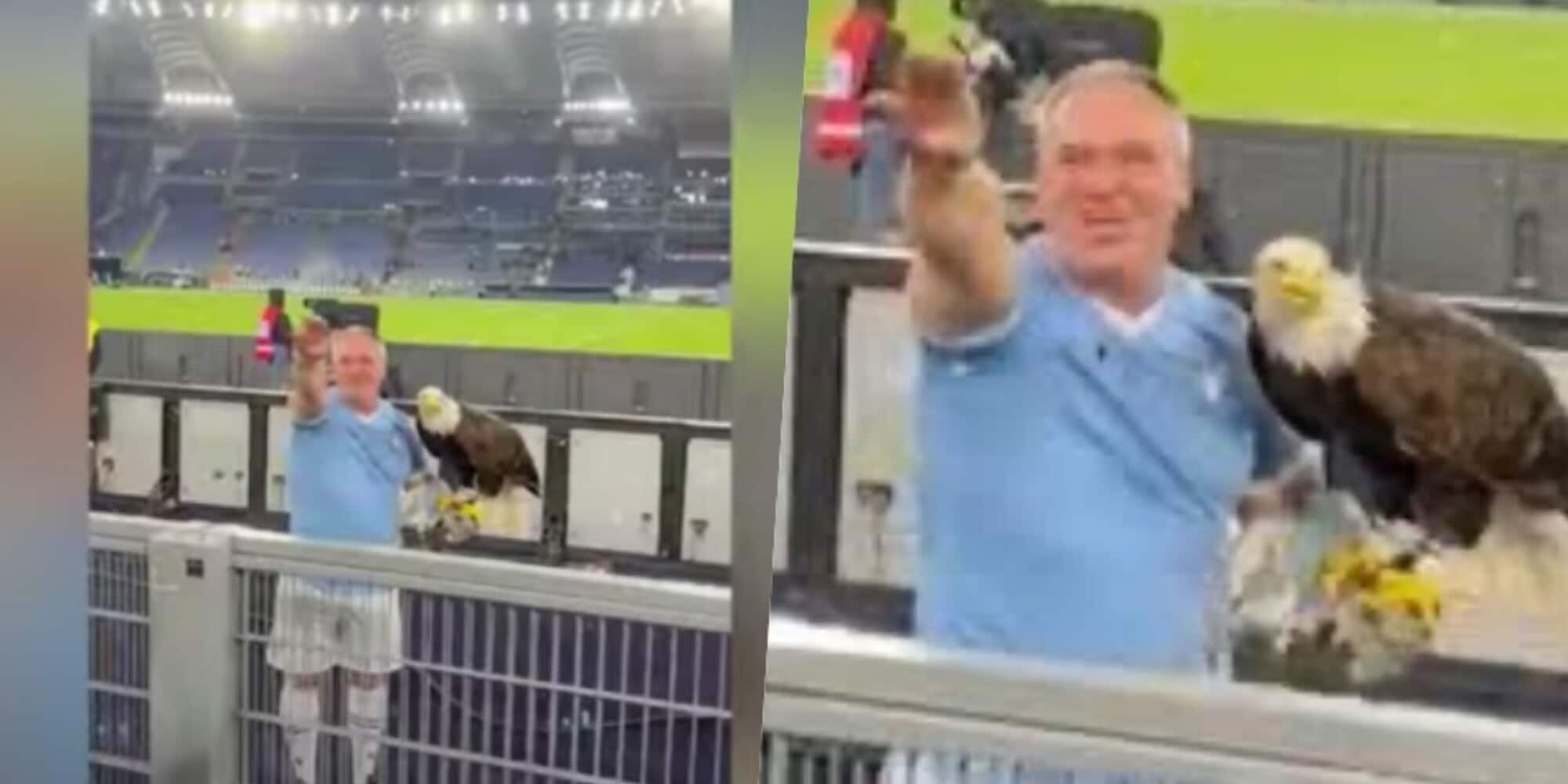 Lazio, sospeso il falconiere dopo il saluto romano