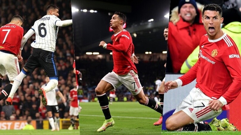 Air Ronaldo va in cielo e rimonta l'Atalanta: festa United