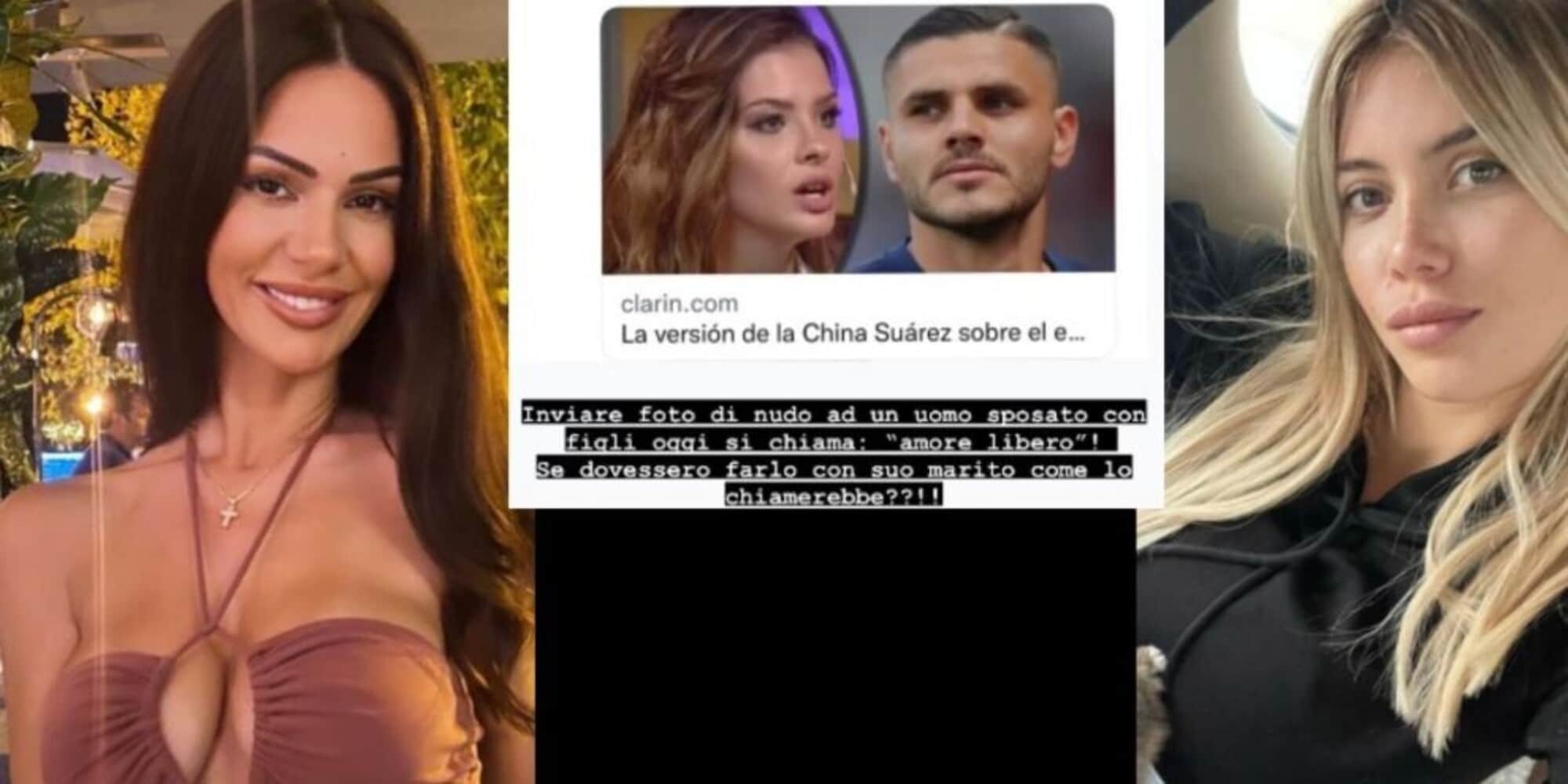 Wanda-Icardi e le foto hot di China Suarez: interviene l'ex di Dzemaili