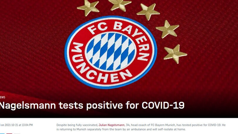 Bayern Monaco, positivo al Covid il tecnico Nagelsmann