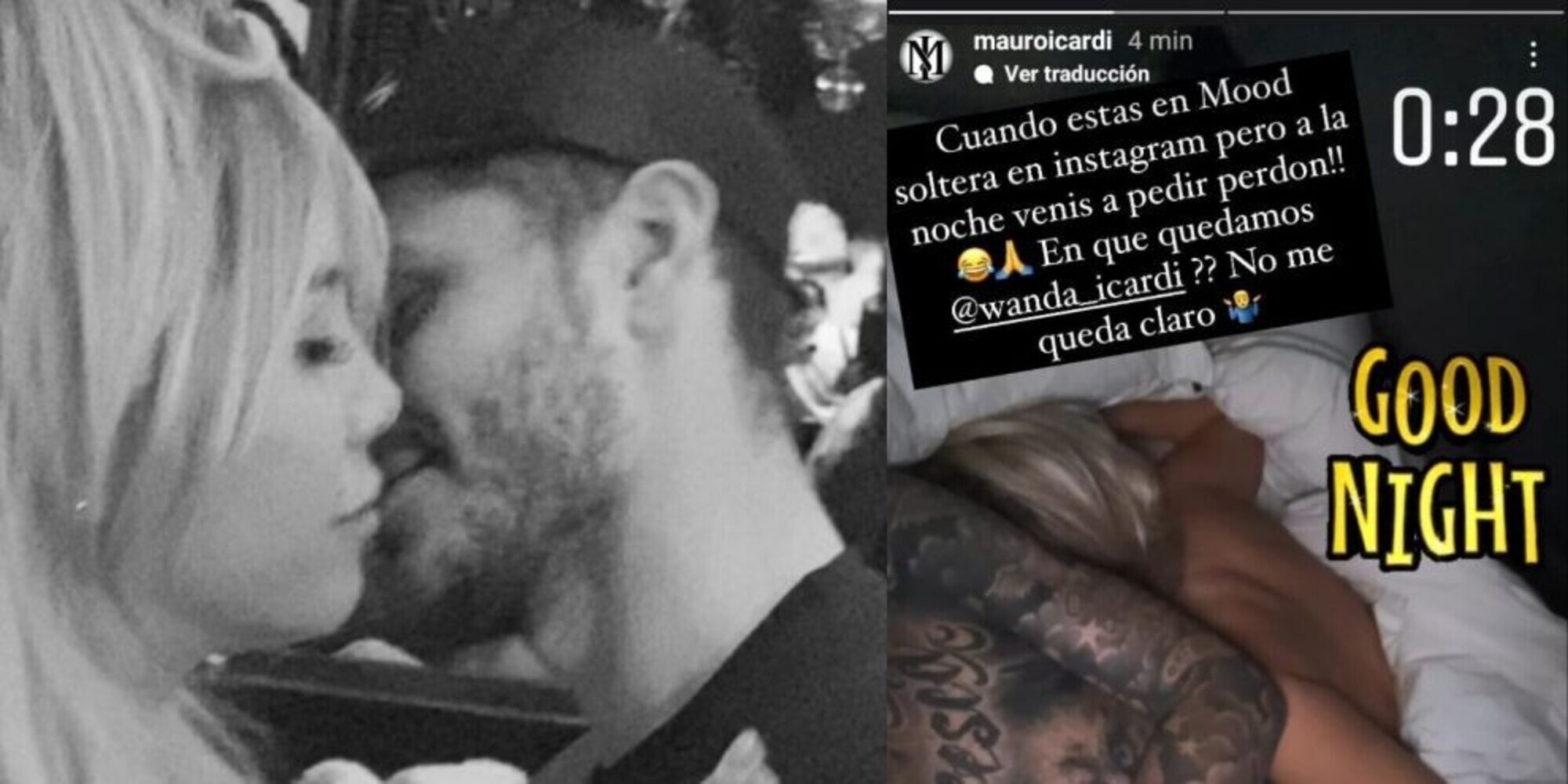 Icardi sfida Wanda: "Di notte vieni a chiedere perdono" e poi la "cancella"