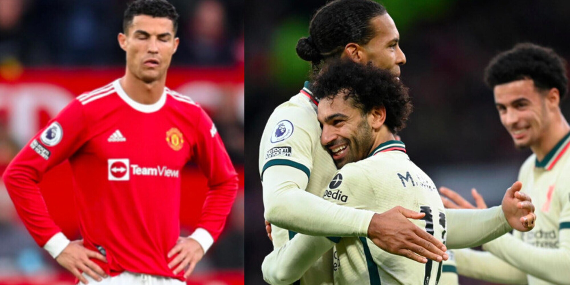 Ronaldo, che crollo con il Liverpool: Pogba espulso, super Salah