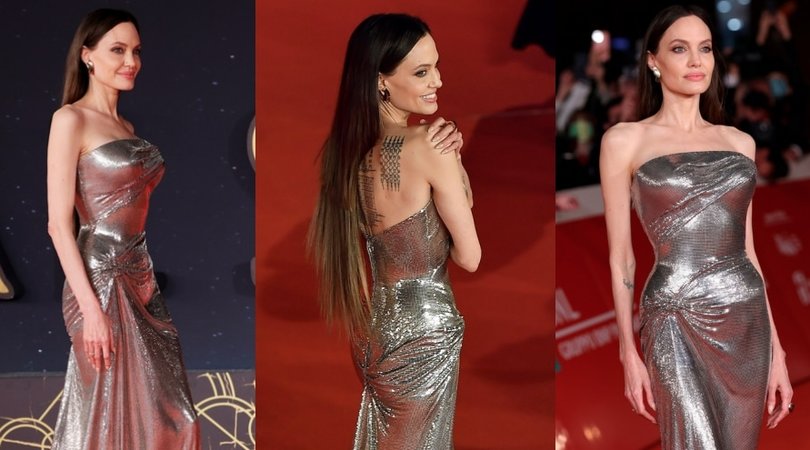 Angelina Jolie incanta sul red carpet al Festival del Cinema di Roma