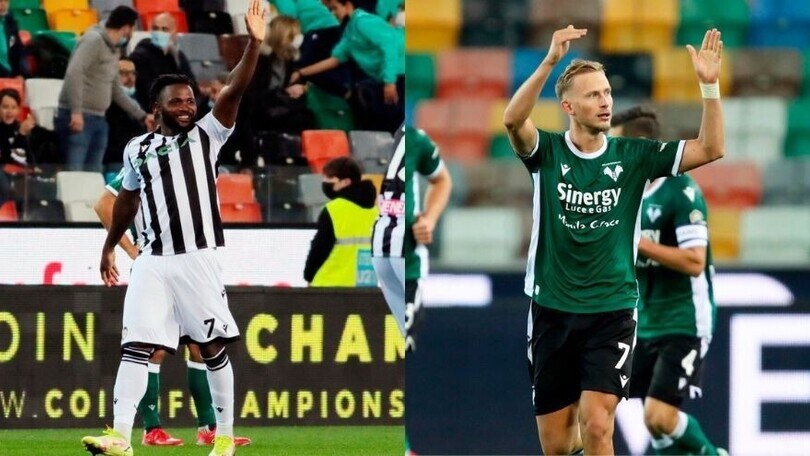 L'Udinese pareggia con il Verona: a Success risponde Barak