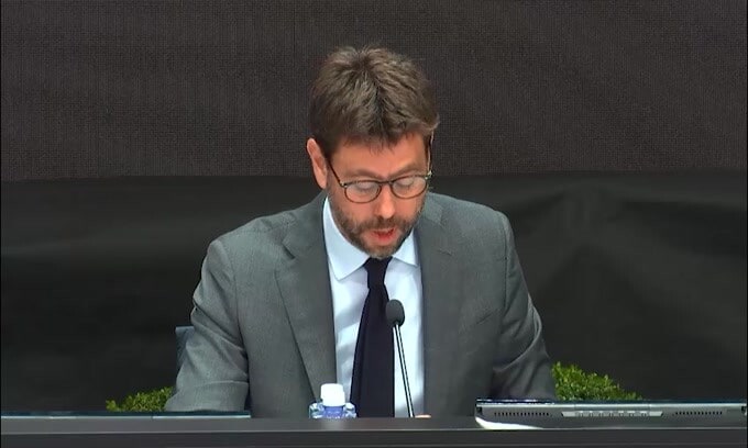 Agnelli: "Bilancio con perdita di 209,9 milioni"