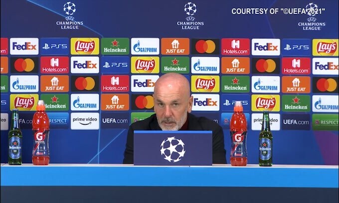 Pioli polemico con il giornalista: "Forse tu avevi in mente il derby"
