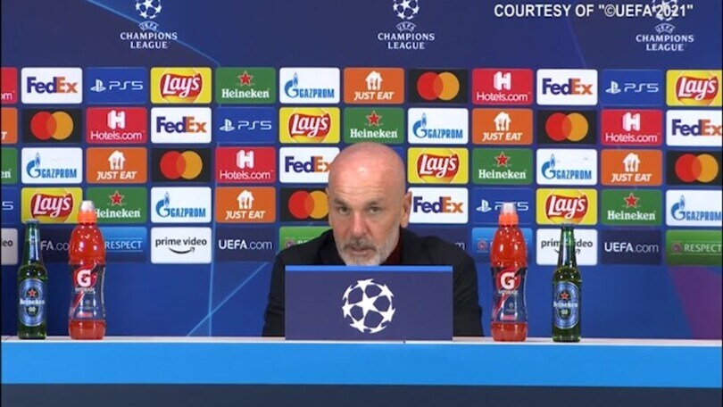 Pioli polemico con il giornalista: "Forse tu avevi in mente il derby"