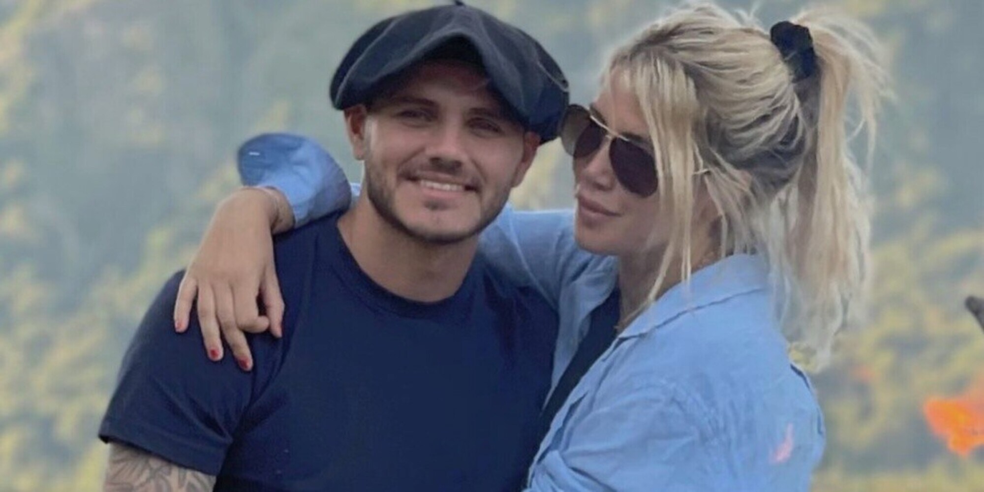 Icardi posta una foto con Wanda e scrive un messaggio enigmatico