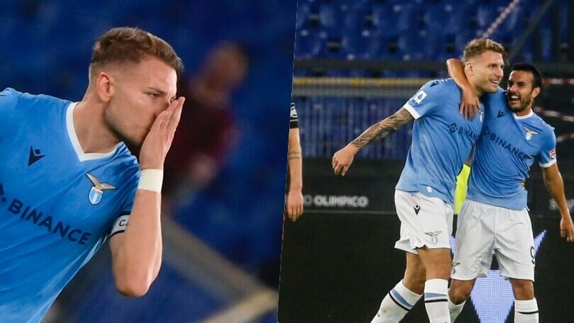 Lazio, tris alla Salernitana con Immobile, Pedro e Luis Alberto