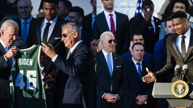 Nba, i campioni tornano alla Casa Bianca: Biden accoglie i Milwaukee Bucks