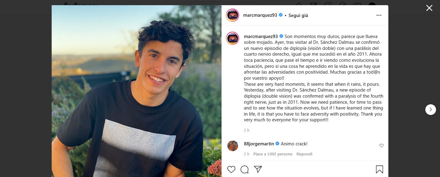 MotoGp, Marc Marquez salta il Gp di Valencia