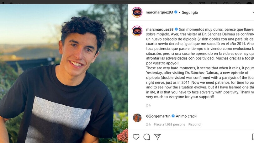 MotoGp, Marc Marquez salta il Gp di Valencia