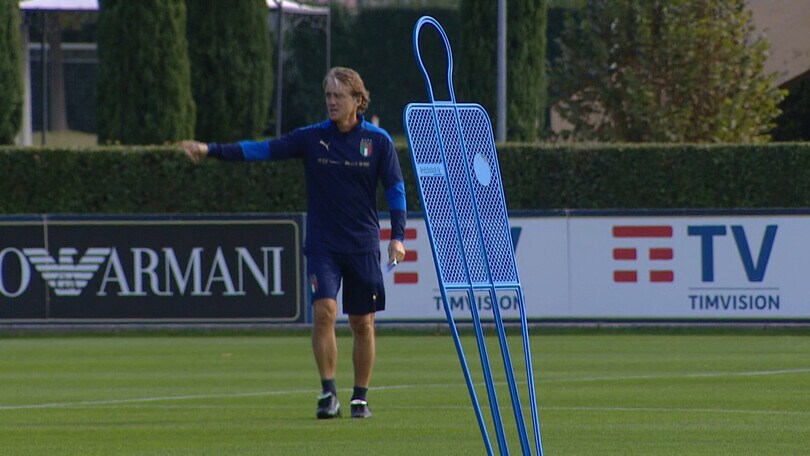 Ultimo allenamento della Nazionale a Coverciano