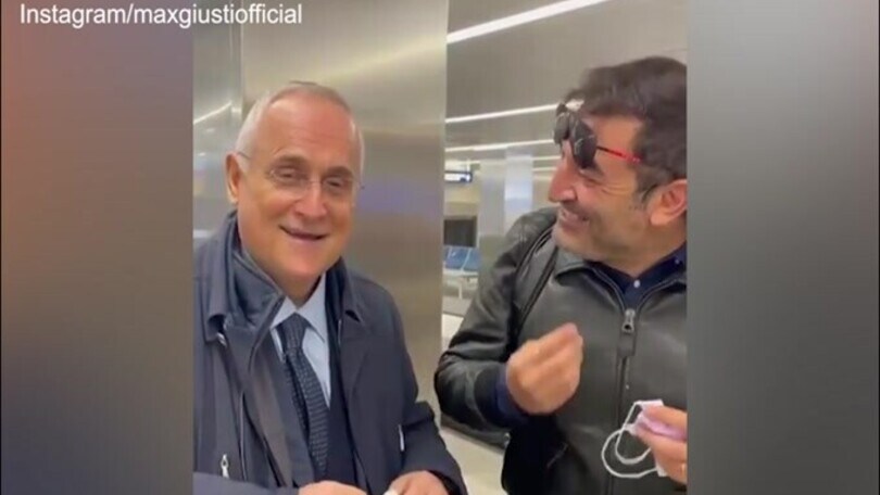 Max Giusti con Claudio Lotito: "É nata una grande amicizia"