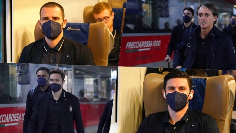Italia-Svizzera all'Olimpico: la Nazionale in treno verso Roma