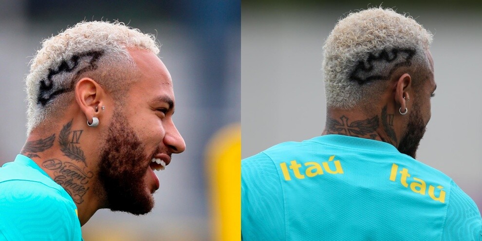 Batman Neymar, che look con il Brasile!