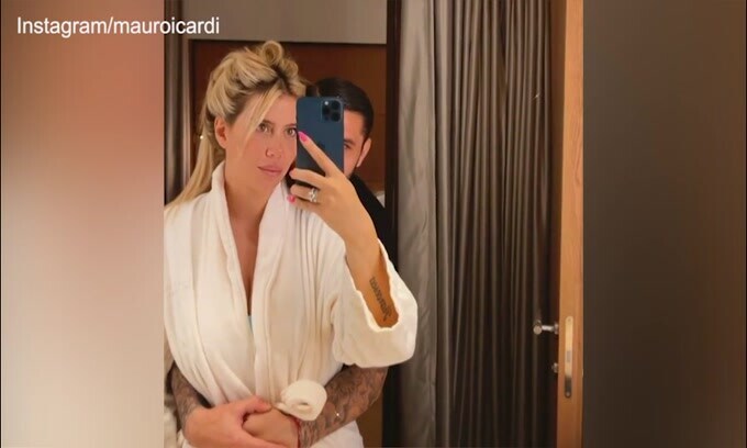 Wanda e Icardi, dolce abbraccio a Dubai