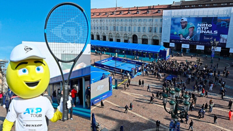 Atp Finals, inaugurato il Fan Village in piazza San Carlo