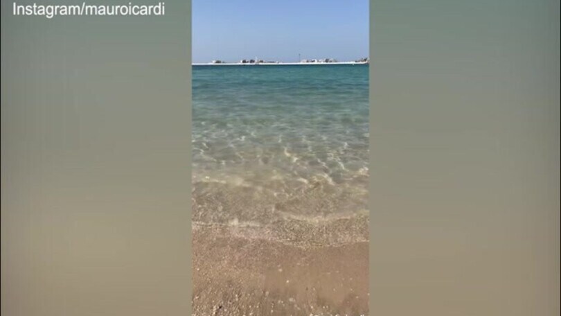 Mauro Icardi e Wanda Nara, pomeriggio al mare