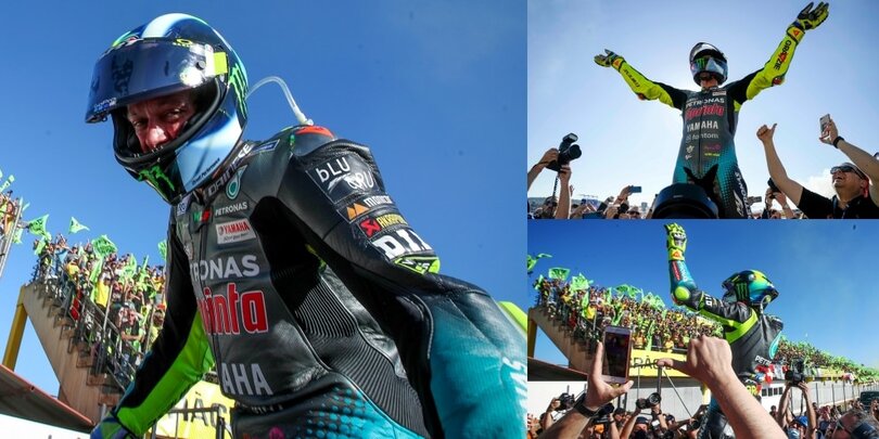 Valentino Rossi, la gioia dei 70mila tifosi a Valencia: le FOTO di uno storico addio