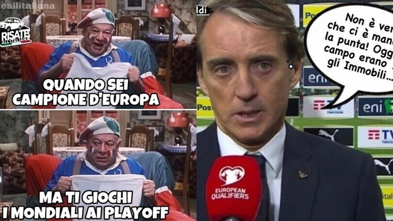 Italia ai play-off per i Mondiali: sul web impazzano le ironie