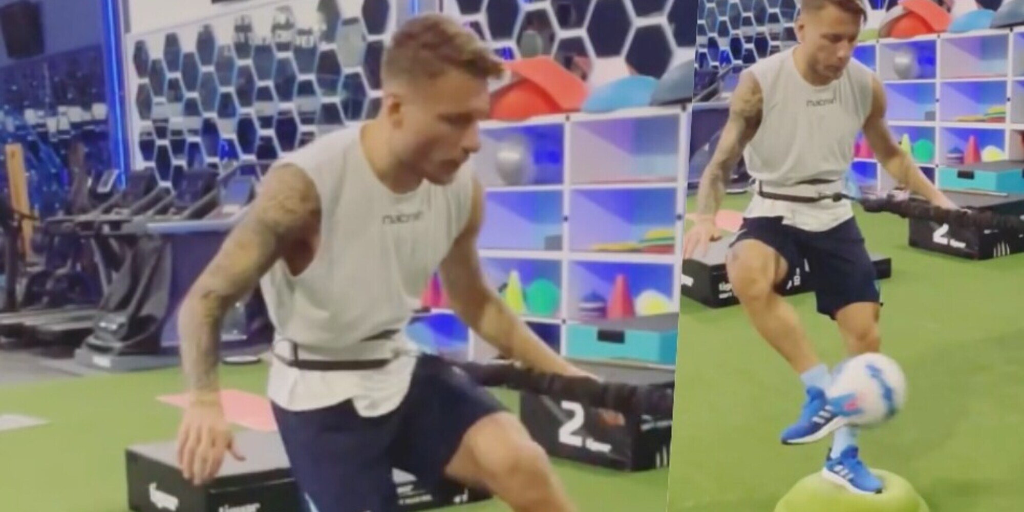 Lazio, Immobile in palestra: "In campo con la Juve? Ci provo"